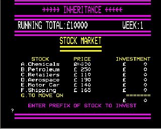 Inheritance Screen Shot